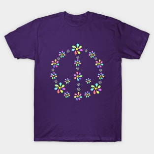 Peace Sign Flower T-Shirt